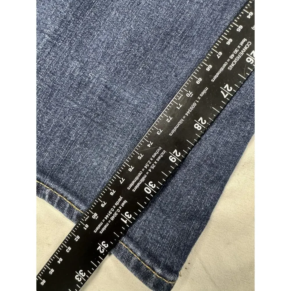 True Religion World Tour Straight Jeans Mens 33x32 Made In USA Medium Wash Denim
